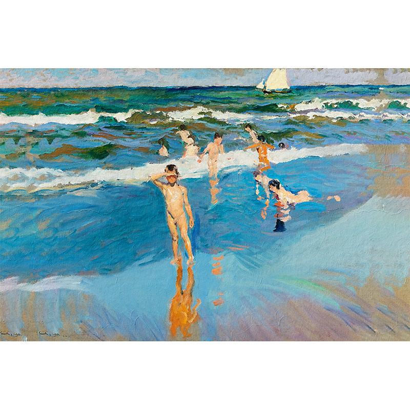 Niños en el Mar Playa de Valencia - Joaquín Sorolla